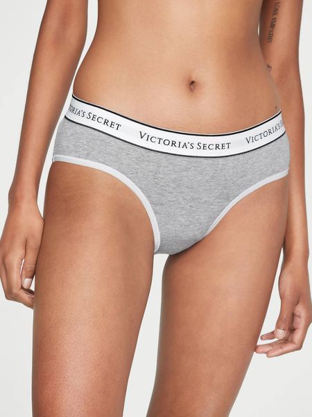 Трусики Victoria's Secret хіпхагери сірі / Logo Cotton Hiphugger S 8120225 фото