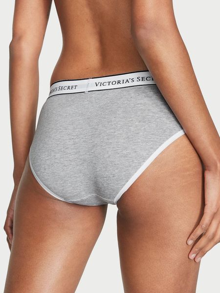 Трусики Victoria's Secret хіпхагери сірі / Logo Cotton Hiphugger S 8120225 фото