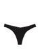 Трусики Victoria's Secret PINK стрінги чорні (L) / Rib Logo 1894054945 фото 1