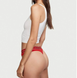 Трусики Victoria's Secret стрінги червоні / Logo Cotton Thong Panty L 14170325 фото 3