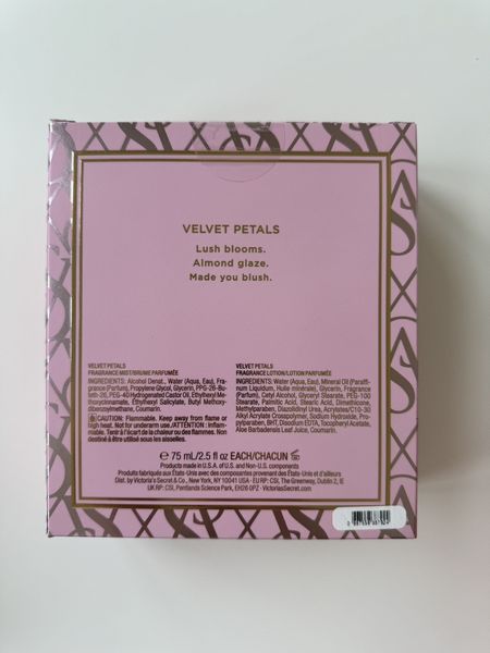 Набір міст і лосьйон міні Victoria's Secret Velvet Petals 1565977883 фото