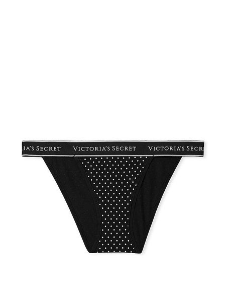 Трусики Victoria's Secret танга (M) / Logo Cotton Tanga Panty 1877988544 фото