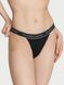 Трусики Victoria's Secret танга чорні / Logo Cotton Tanga S 4110225 фото 3
