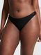 Трусики Victoria's Secret PINK стрінги в рубчик чорні (S) / Cotton Thong 1080824 фото 3