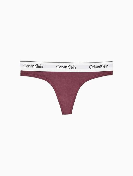 Трусики Calvin Klein стринги бордовые XS / Modern Cotton Thong 1489120514 фото