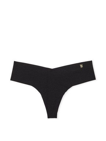 Трусики Victoria's Secret стринги бесшовные черные / No-Show 1792975002 фото