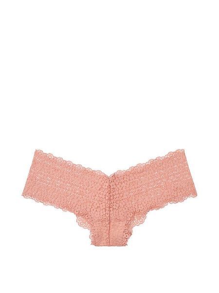 Трусики Victoria's Secret чики бежевые XS / Eyelash Lace Cheeky Panty 1514738962 фото