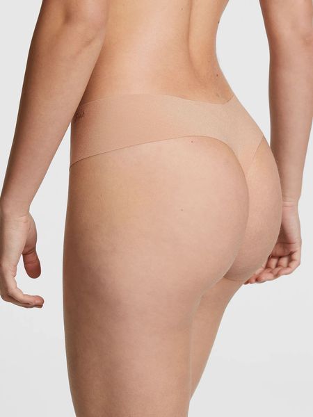 Трусики Victoria's Secret PINK стрінги безшовні бежеві / NO-SHOW XS 1290925 фото