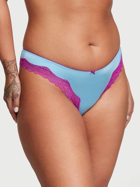 Трусики Victoria's Secret стрінги блакитні / High-Leg 11270624 фото