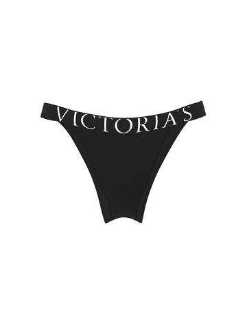 Трусики Victoria's Secret бріфи чорні / Logo Cotton 90s Brief Panty 2110426 фото