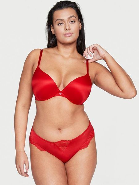 Трусики Victoria's Secret стрінги червоні (XS) / Micro Lace  1739888214 фото