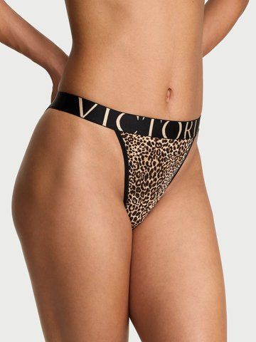 Трусики Victoria's Secret бріфи леопард / Logo Cotton 90s Brief Panty 4110426 фото