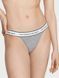 Трусики Victoria's Secret танга сірі  / Logo Cotton Tanga 12110225 фото 3