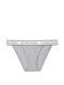 Трусики Victoria's Secret танга сірі  / Logo Cotton Tanga 12110225 фото 1