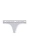 Трусики Victoria's Secret стрінги сірі (XS) / Logo Cotton Thong Panty 1744273425 фото 1