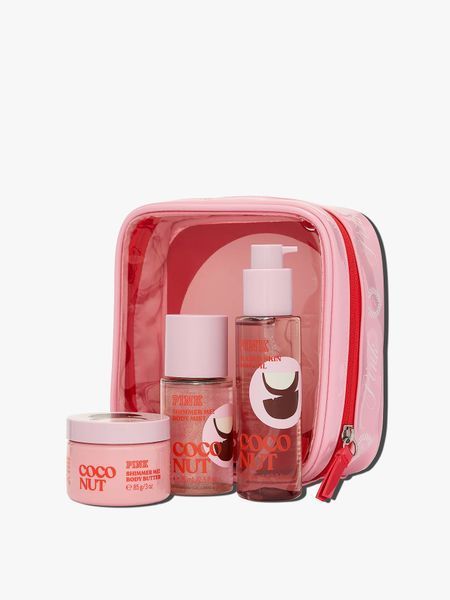 Набір міні Victoria's Secret PINK (міст 75 мл + олія 98 мл + баттер 85 г) COCONUT 1110626 фото
