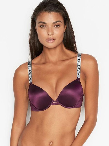 Бюстгальтер Victoria’s Secret 32С (70С) фиолетовый с push-up 1493713231 фото