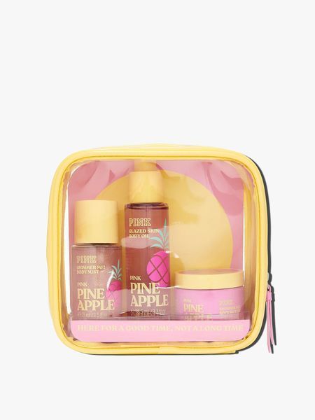 Набір міні Victoria's Secret PINK (міст 75 мл + олія 98 мл + баттер 85 г) PINEAPPLE 2120626 фото