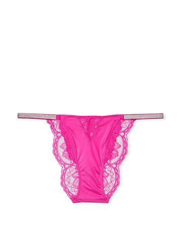 Трусики Victoria's Secret чікіні зі стразами рожеві 1890770753 фото