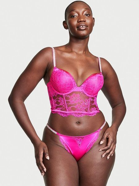 Трусики Victoria's Secret чікіні зі стразами рожеві XS 1890770753 фото