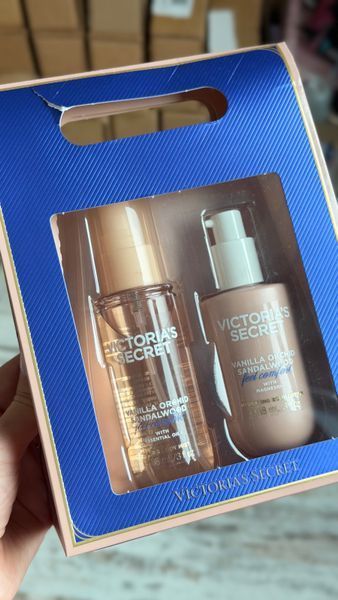 УЦІНКА! Набір міні для тіла Victoria's Secret (міст 88 мл + лосьйон 88 мл) Vanilla Orchid Sandalwood 1151026 фото