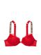 Бюстгальтер Victoria’s Secret кружево с двойным push-up красный 32B (70B) 1800631237 фото 8