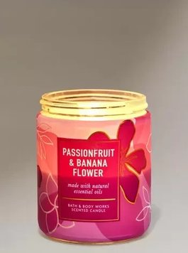 Свеча ароматическая Bath & Body Works PASSIONFRUIT & BANANA FLOWER 1656601041 фото